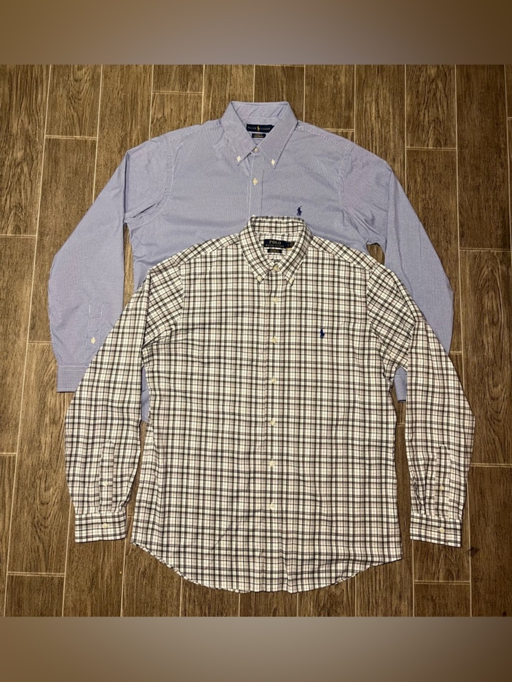 Lot Of 2 Polo Ralph Lauren Classic Fit Performance Button Shirts Mens Large